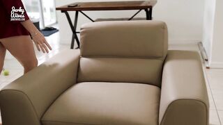 Bae Step Cougar is Stuck to the Couch - Cory