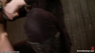Women tormented on live device fetish