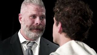 Cain Marko: Silver Bear Dominates Skinny Twink in Hardcore Anal Sex with Glass Dildo