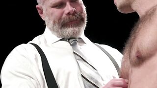 Cain Marko: Silver Bear Dominates Skinny Twink in Hardcore Anal Sex with Glass Dildo