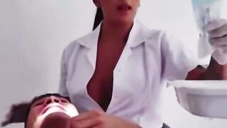 Young Dentist Gives Deep Anal Jizzshot to Horny Patient in Clinic