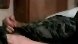 Bushy Amateur Bro Masturbates Then Gets Hardcore BJ From Older Man