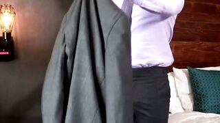 Lance Charger Teases Feet in Suit