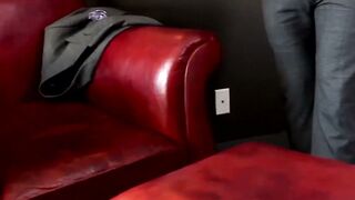 Lance Charger Teases Feet in Suit