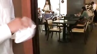 Japanese sweet college babe with amazing big tits has sex