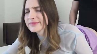 College hotty Anny Walker blows dick, rubs crevices - fledgling porn at its best!