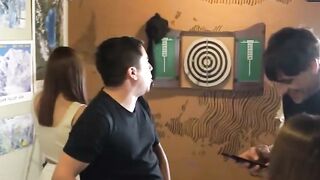 Argentinian porn starlets turn Knock Knock Club into an hookup with strip-pong,