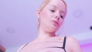 Petite Babe Solo Fingering Her Big Boobs