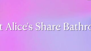 Alice Ross' subjugated wishes come true with a bathroom threeway and warm hard-core