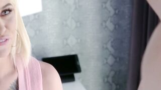 Petite Blonde Kiara Cole Rides Big Cock in Cumshot