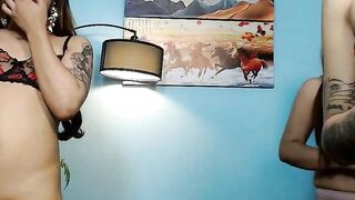 Hot Asian Trans Women Group Posing Nude on Live Cam Part 6