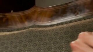 Yasmin Lee Dominates Tattooed DJ with Deepthroat and Anal on Purple Couch