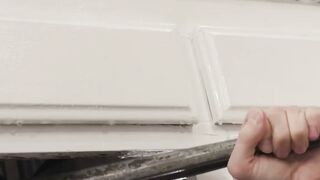 Redhead Shemale Kalli Grace Deepthroats Plumber's Big Cock in Kitchen