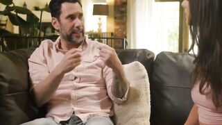 Stepdaughter Aria Sloane Pees on Carpet for Bearded Stepdad Tommy Pistol