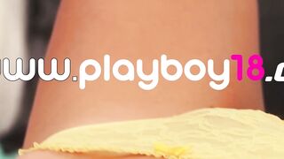 Glamorous all natural naked brunette teen Ali Rose reveals all her secrets