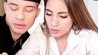 Danner Mendez and Paula Rojas Enjoy a Private Hardcore Orgy at Home