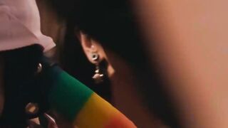 Tranny Couple Zariah Aura And Leah Hayes Get Pegged By Rachael Cavalli