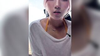 Asian Siren Cosplay: Shoreline Sand Waves Pleasure