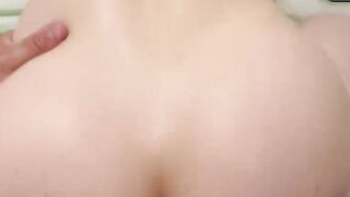 Brunette Latina Almendragala Deepthroats Cock on Green Bed
