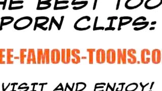 Cartoon Anal Fingering and Ass Fucking with Dildo