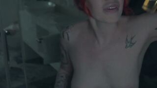 Redhead Step Mom Teases Boyfriend in Hotel Room Before Creampie