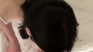 Pov - My girlfriend wished my hard-on after work, I gave her a DT and she climaxed