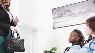 Big Ass Stepsister Takes Virgin Black Stepbro's Cock in Doggy Style