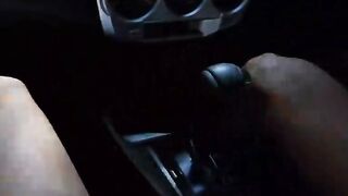 Redhead College Babe Gives Muddy Blowjob in Car