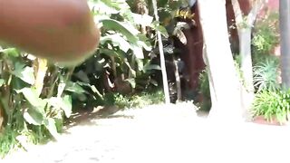 Curly Ebony Teen Sucks Steven Hard's Big Cock and Takes Rough Anal