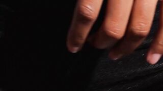 Petite Ebony MILF Jahla Strips Nude in Lingerie for Hot Solo Show