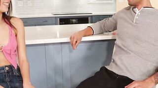 Nookies - Brunette Beauty Gets Pounded Hard on Marble Kitchen Island