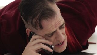 The Boss's Secret Pleasure: A Massage Interruption DESCRIPTION: While a man is enjoying a relaxing massage, his boss...