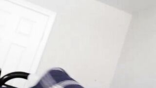 Busty Stepsis Sucks Cock in Top Bunk Bedroom