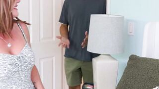 Cougar Ms. Amanda Rides Stepdaughter's Hung BF in the Bedroom