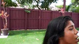Big Ass Latina Diabella Eclair Sucks Cock in Pink Bikini