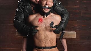 Muscular Dom Uses Anal Hook and Zapper on Athletic Sub
