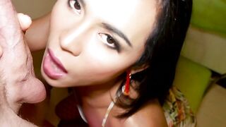 Big Cock Guy Gets Amateur Blowjob And Deep Anal From Asian Ladyboy