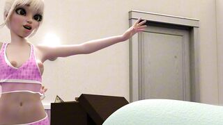 Cute Shemale Uses Her Dolly As A Sex Toy