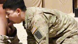 Hungry Gay Soldiers Ride & Pound Squadmates in Desert Orgy