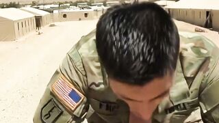 Hungry Gay Soldiers Ride & Pound Squadmates in Desert Orgy