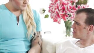 Chad Diamond Fucks Blonde Shemale Isabella Sorrenti