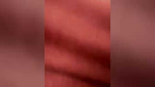 Blonde Shemale in Orange Dress Masturbates with Pink Dildo Outdoors