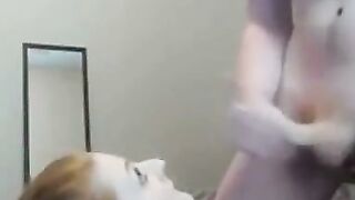 Amateur Webcam Blowjob and Facial Cumshot