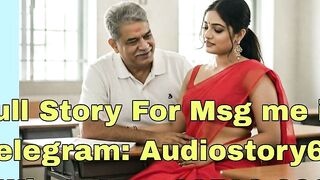 Older Man And barely legal Woman In Classroom Red Saree