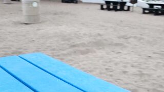 Gaby Ortega Big Tits Latina Stepsister Sucks Cock Outdoors on Beach