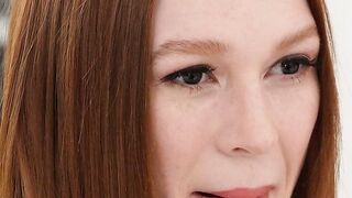 Redhead Couple's First Time Watching Him Get Hard