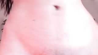 Bare Midriff Close-Up with Black Zipper Detail and Smooth Skin