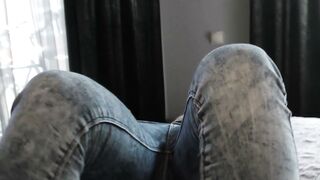Brunette Strips Jeans and Sucks Cock in Hardcore POV Blowjob