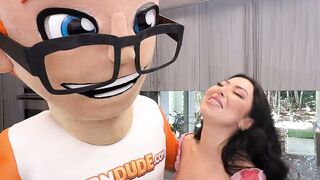 Melissa Moore Sucks Big Dick in Mascot Costume POV