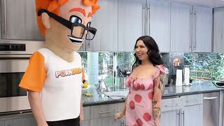 Melissa Moore Sucks Big Dick in Mascot Costume POV